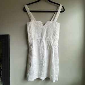 Posse White Linen Dress size s